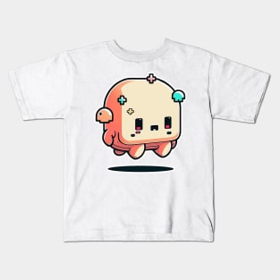 Cute happy kawaii 8-bit 16-bit pixel character Kids T-Shirt